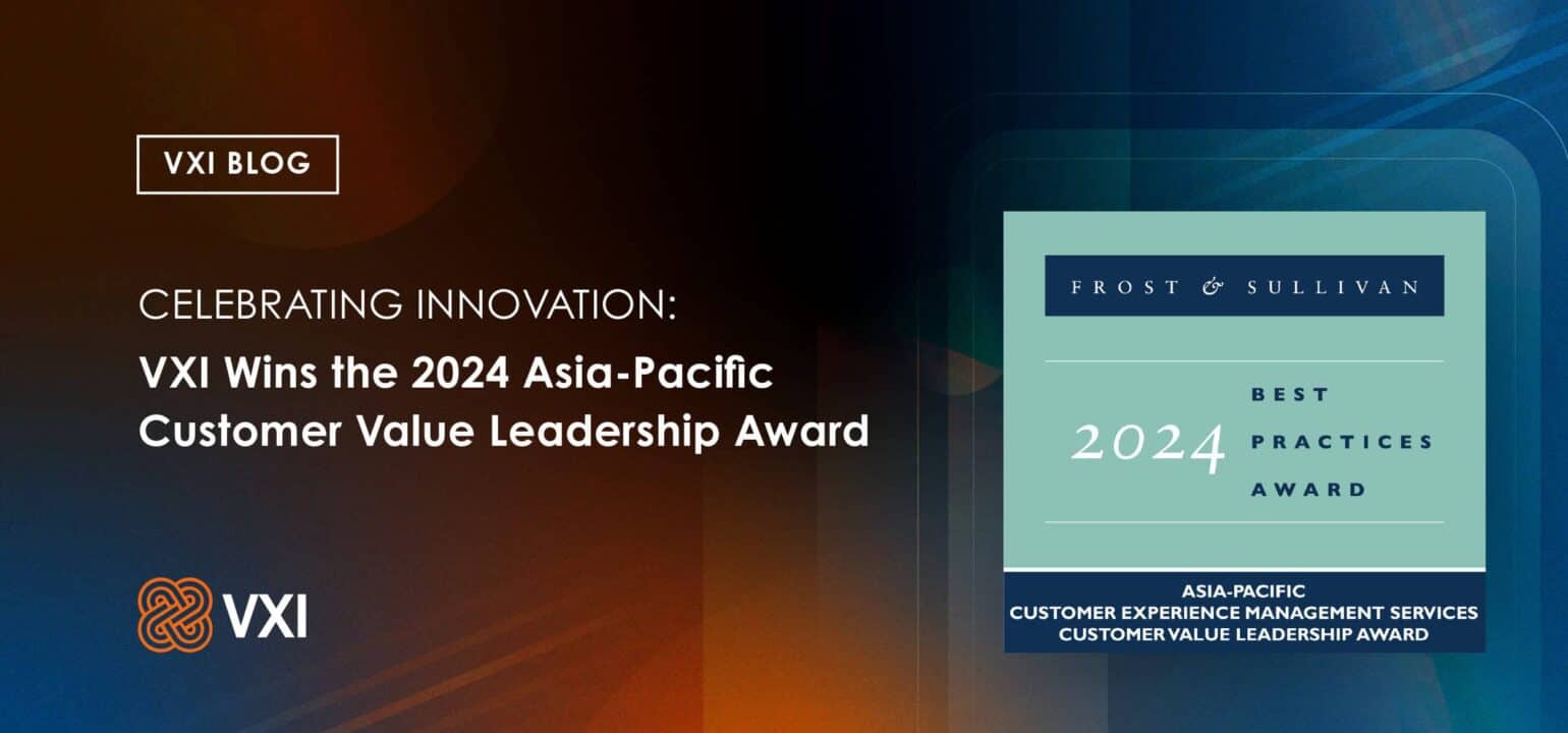 Banner - VXI Wins the 2024 Asia-Pacific Customer Value Leadership Award by Frost & Sullivan