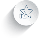 A star icon on a white background.